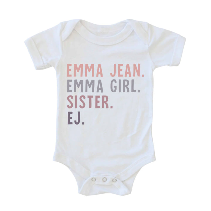 purple nickname graphic bodysuit 