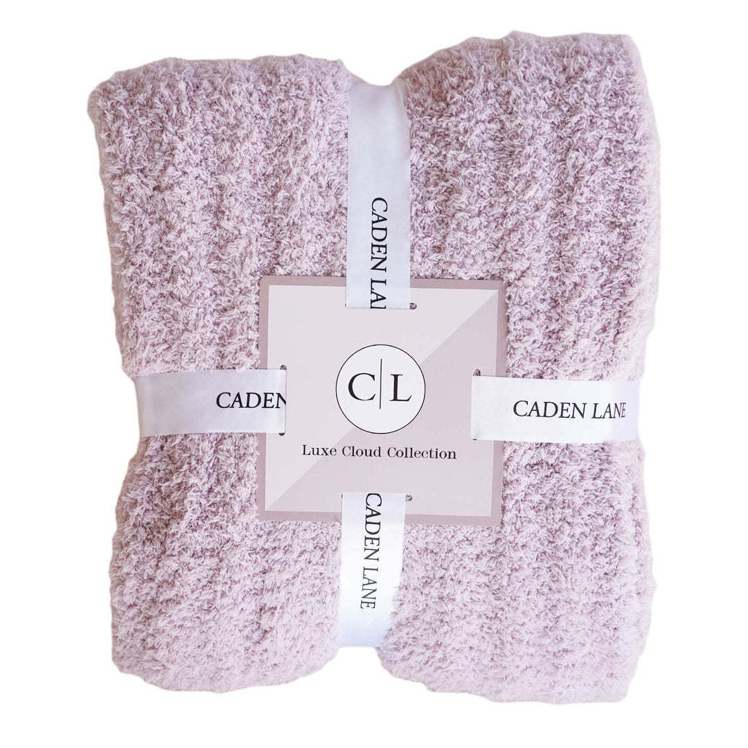 dusty purple luxe cloud blanket 