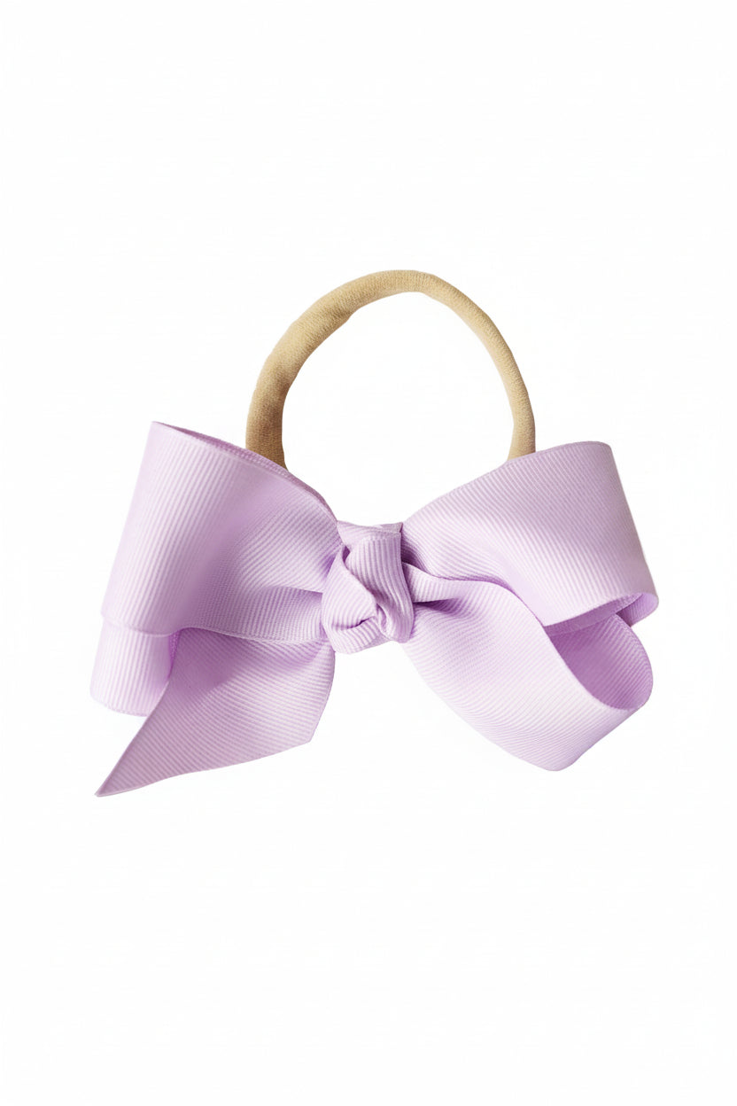 Ribbon Bow Headband | Lilac