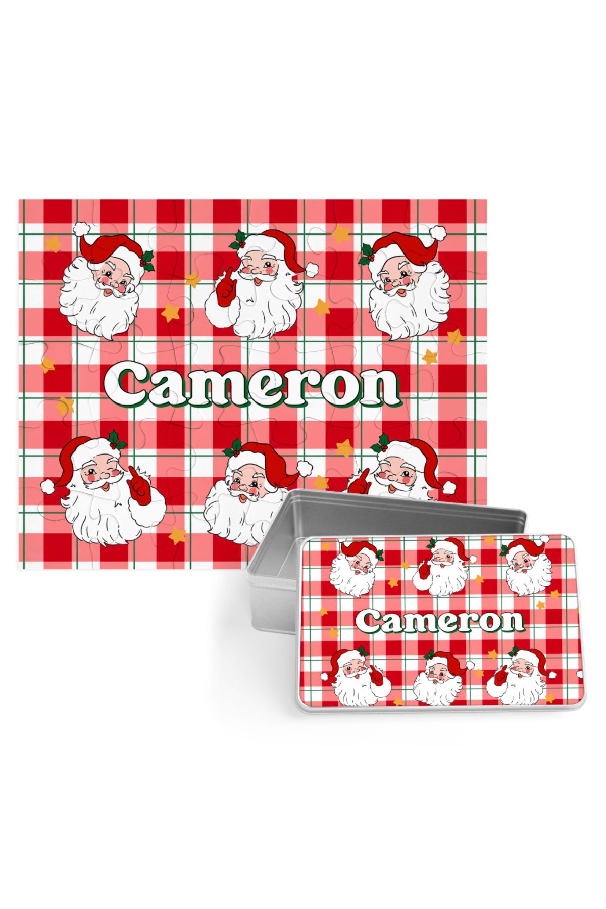 Kids' Personalized Christmas 30-Piece Puzzle | Cozy Claus