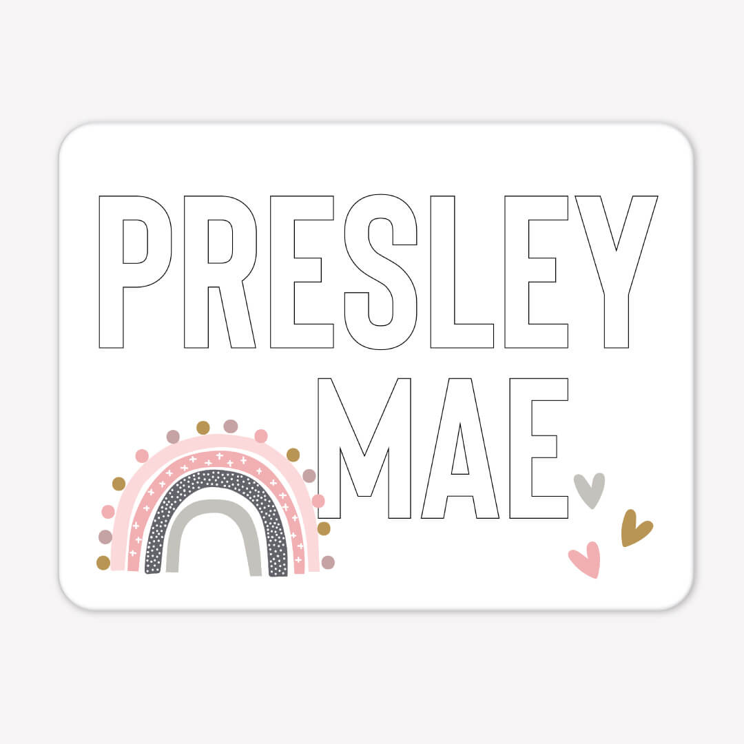 rainbow personalized whiteboard 
