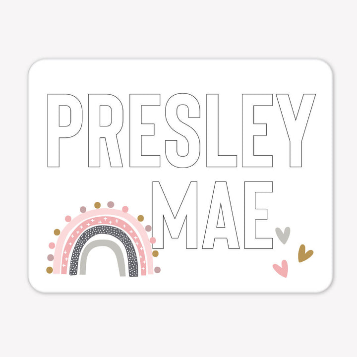 rainbow personalized whiteboard 