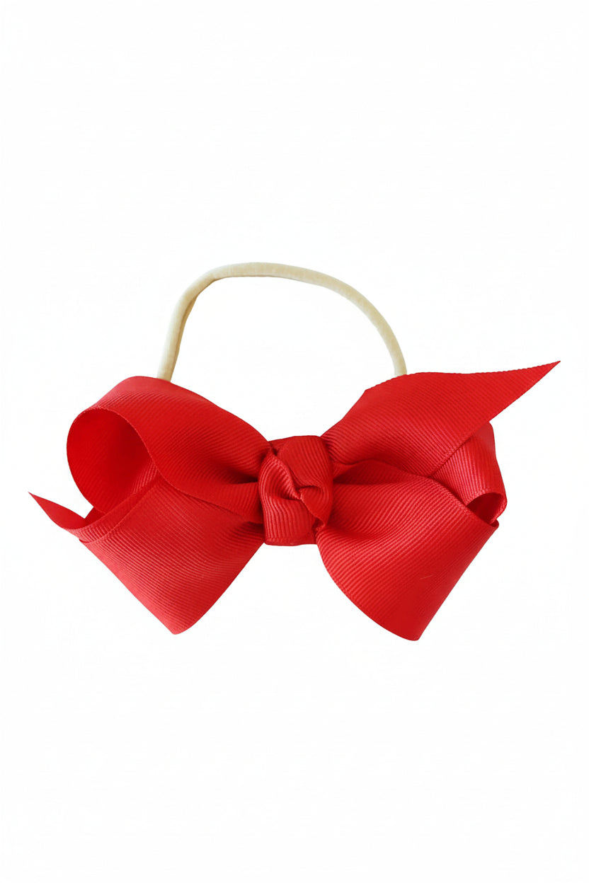 Ribbon Bow Headband | Red