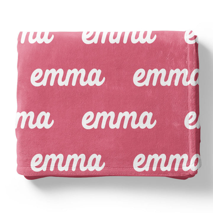 Perfectly Pink Personalized Color Blanket