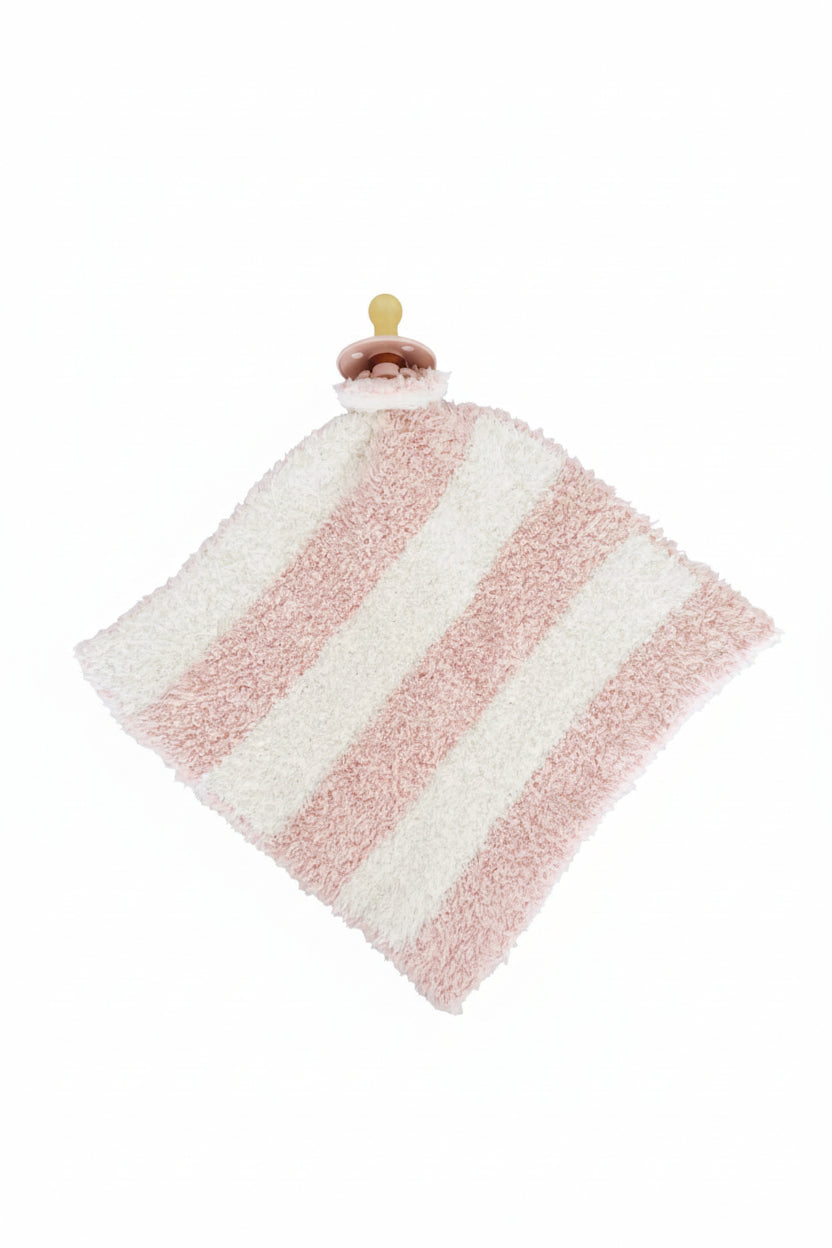 rose stripe cuddlelane luxe lovey 