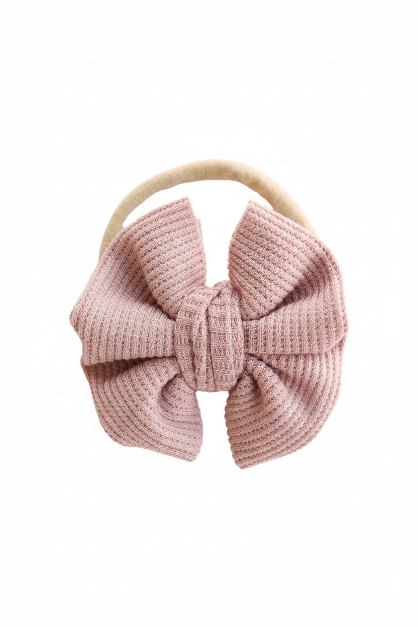 vintage rose bow headband 