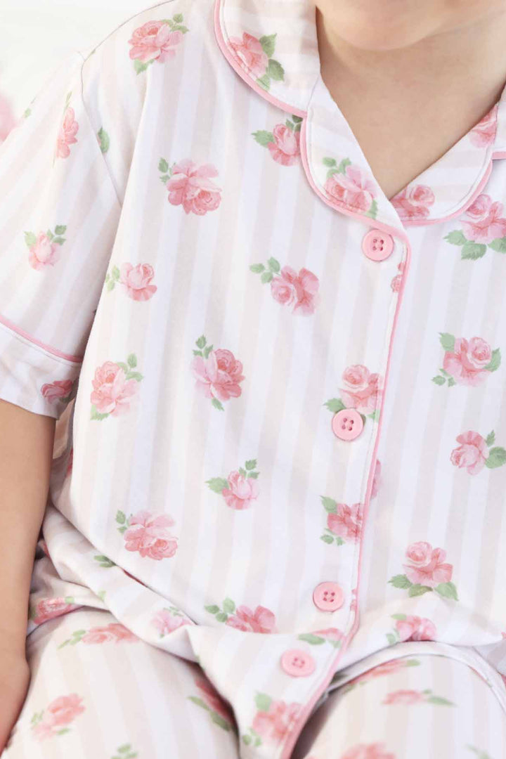 rosy and cozy girls pajama set two piece 