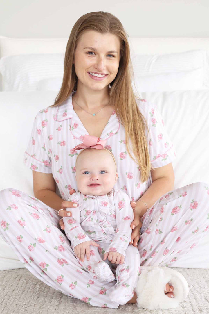 rosy and cozy women's two piece lounge set 