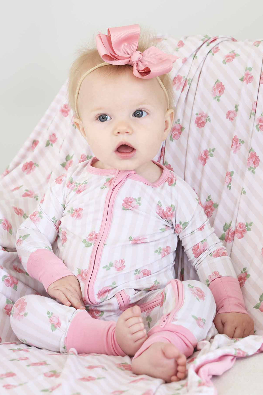 rosy & cozy convertible zip romper pajama for girls 