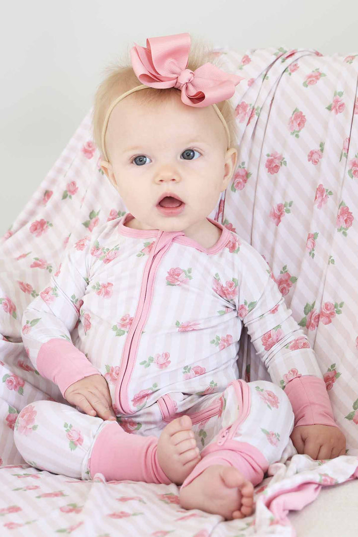 rosy & cozy convertible zip romper pajama for girls 