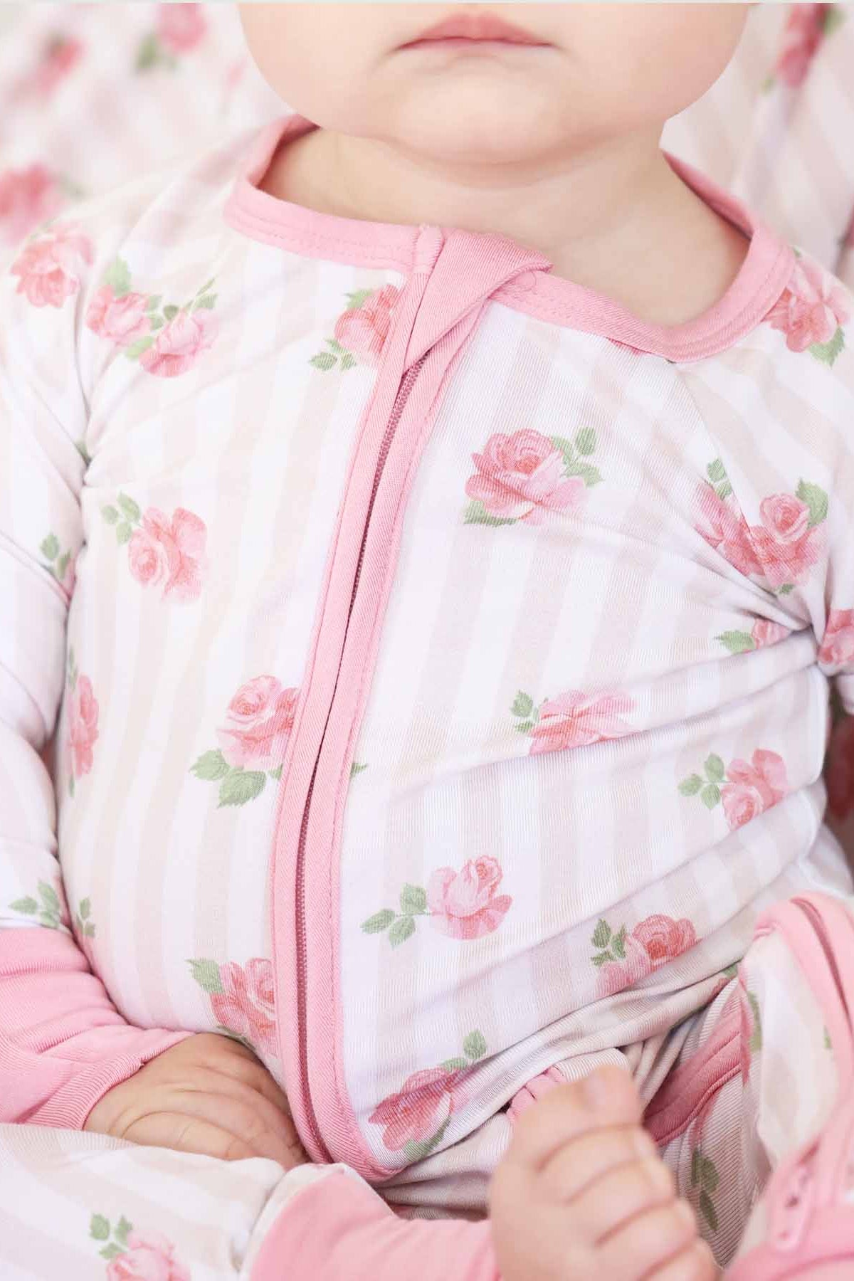 Rosy & Cozy Convertible Zip Romper