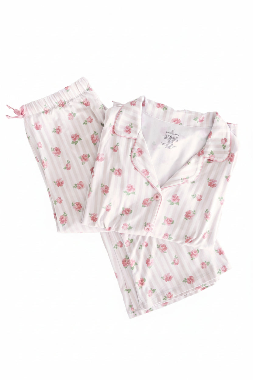 rosy and cozy women's flare lounge set 