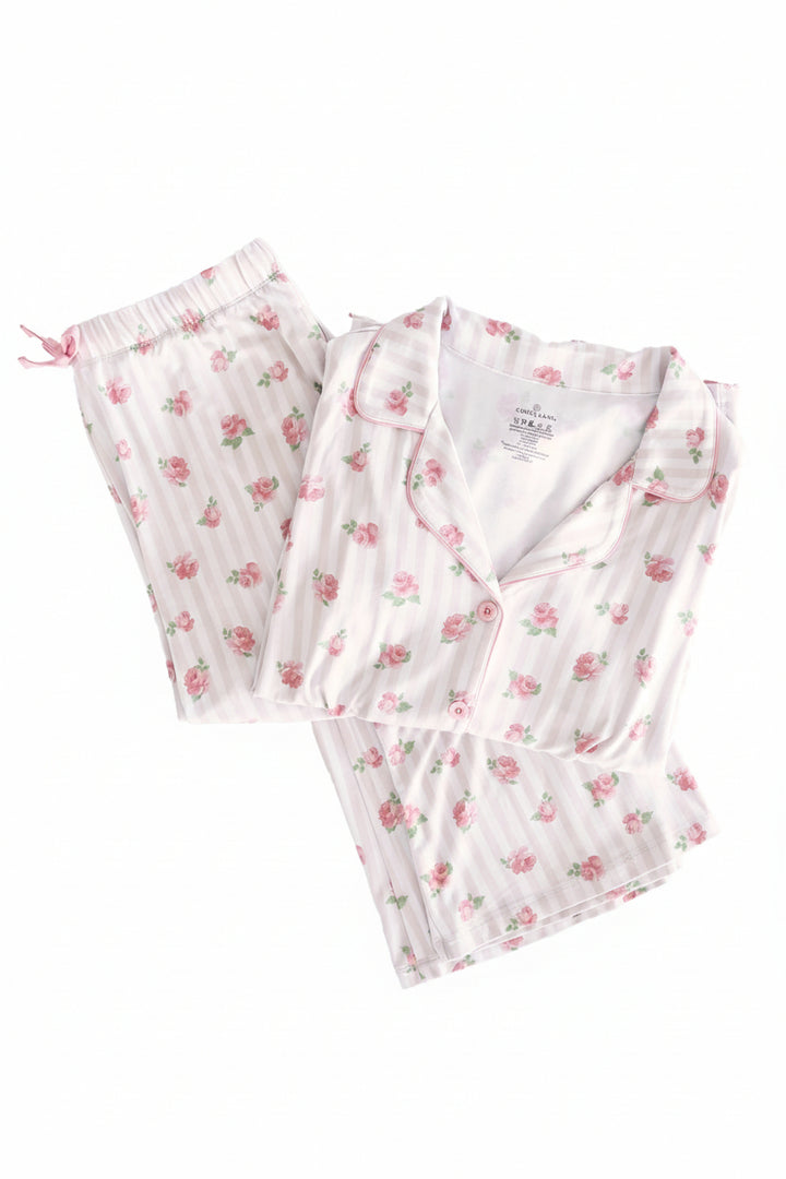 rosy and cozy women's flare lounge set 
