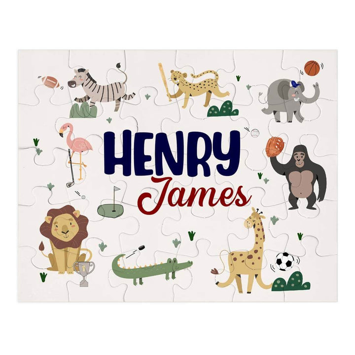 safari games personalized puzzle