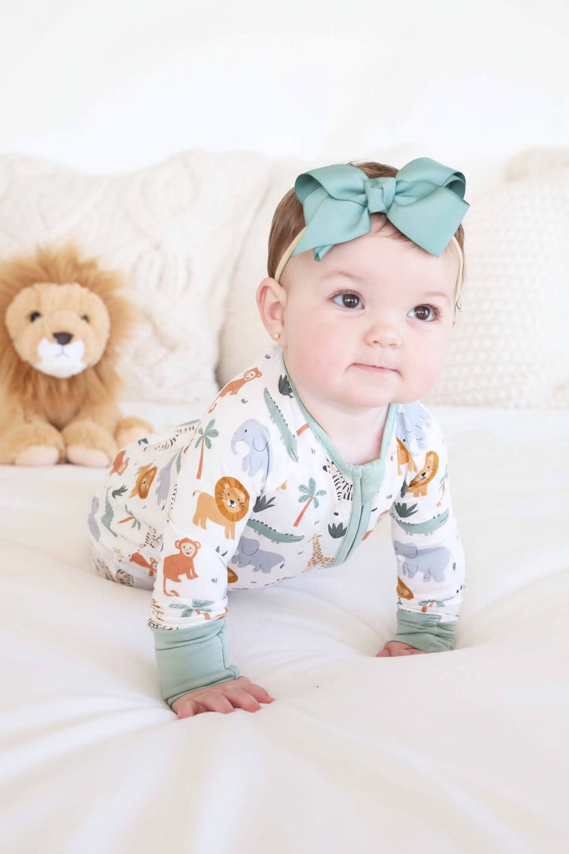 safari snuggles convertible zip romper 
