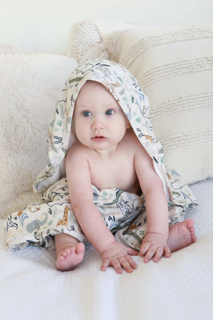 bamboo bath towel for kids with hood 