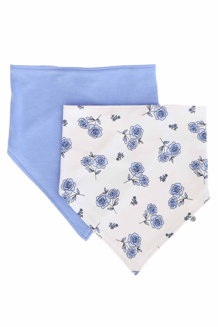 sapphire garden two piece bandana bib set for girls 