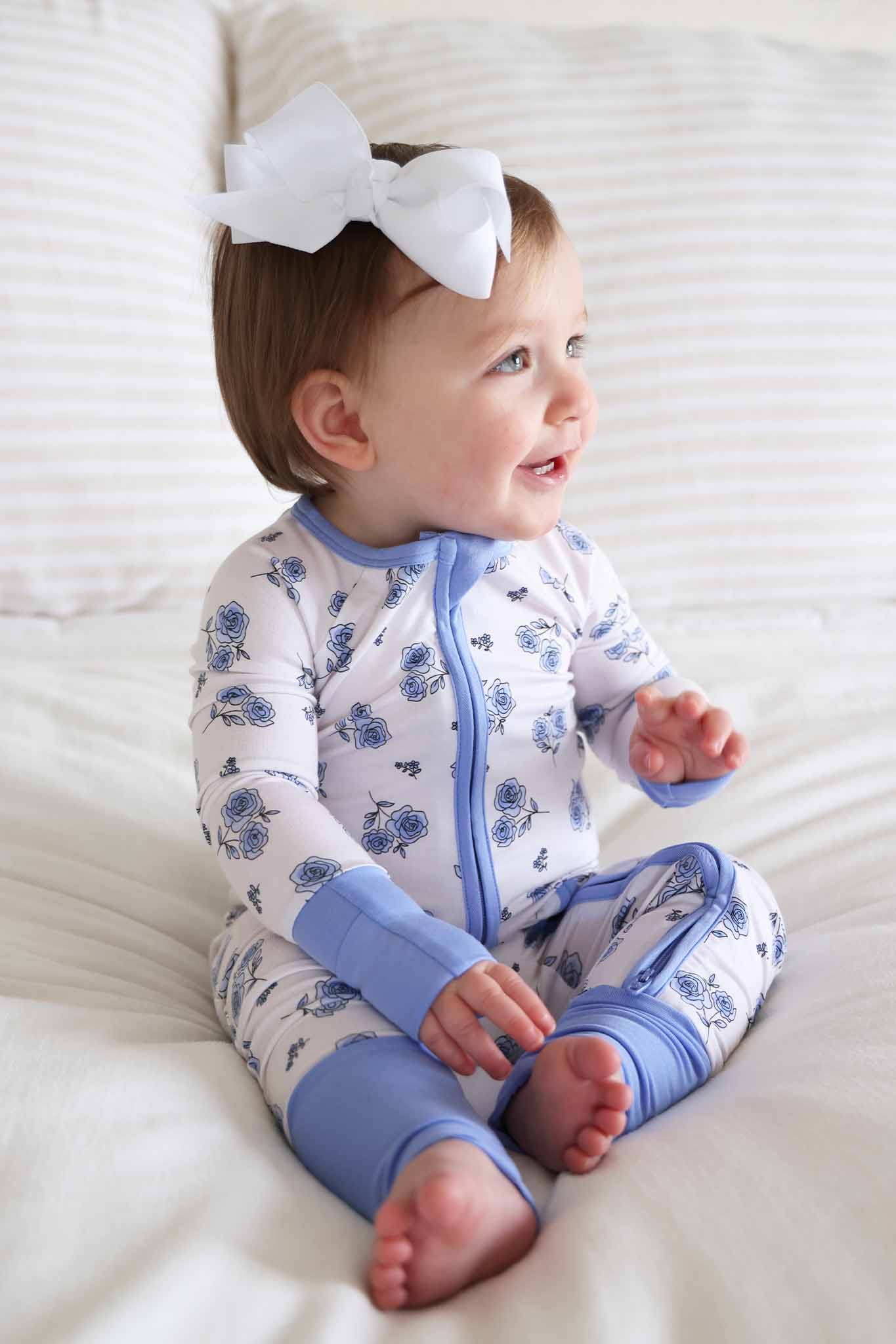 Sapphire Garden Convertible Bamboo Zip Romper