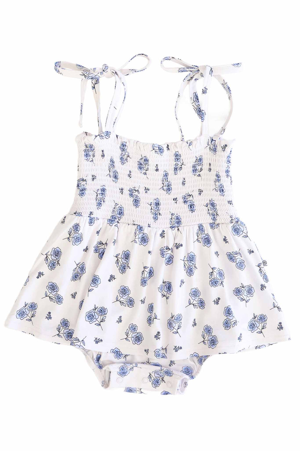 sapphire garden spaghetti strap bow shoulder bodysuit with skirt 