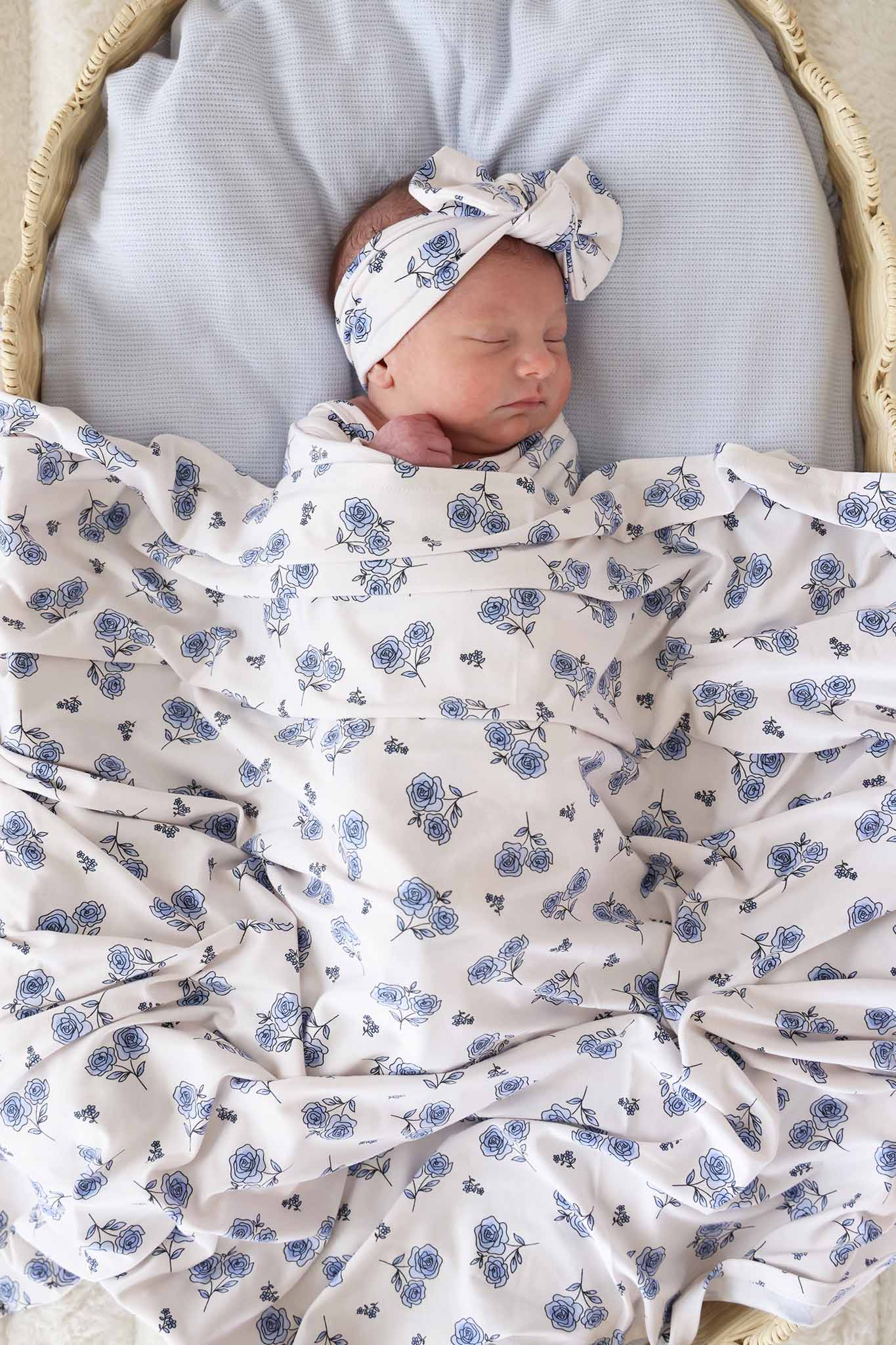 Sapphire Garden Oversized Swaddle Blanket