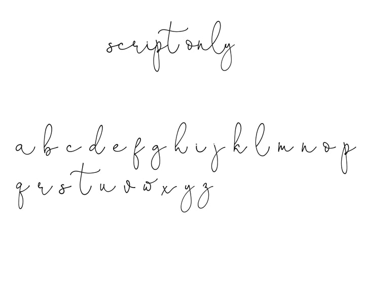 script font 