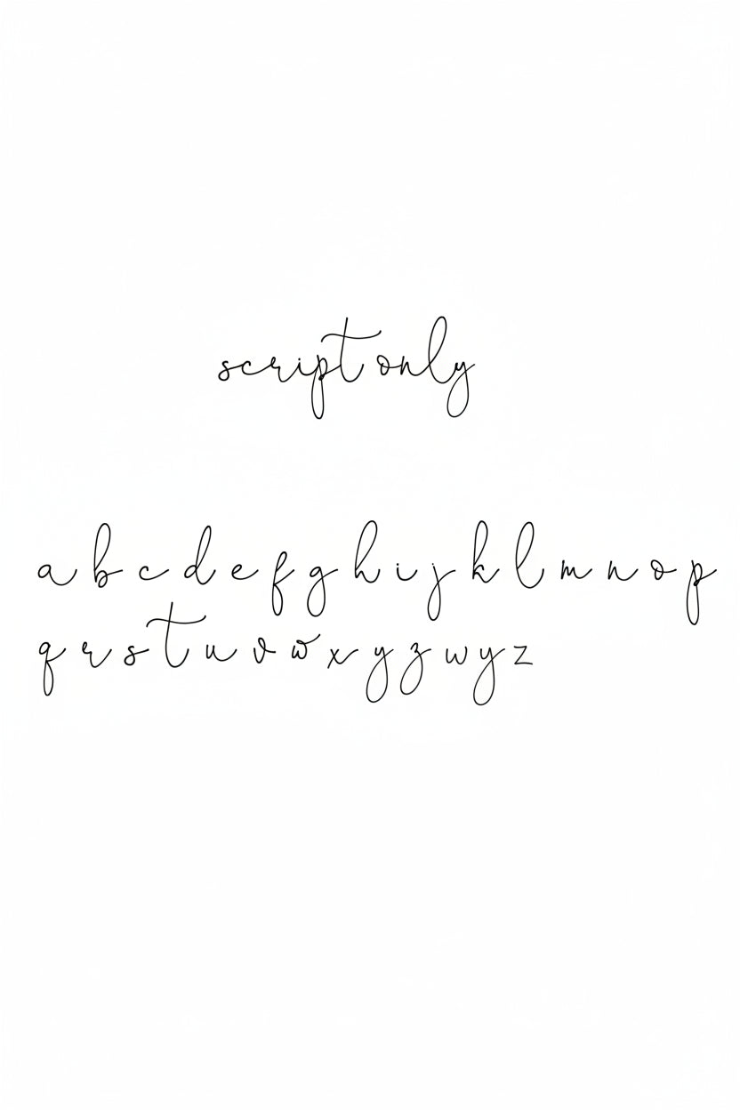 script font 
