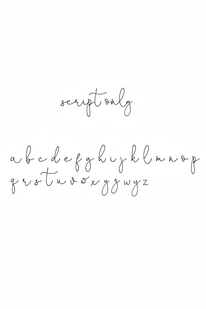 script font 
