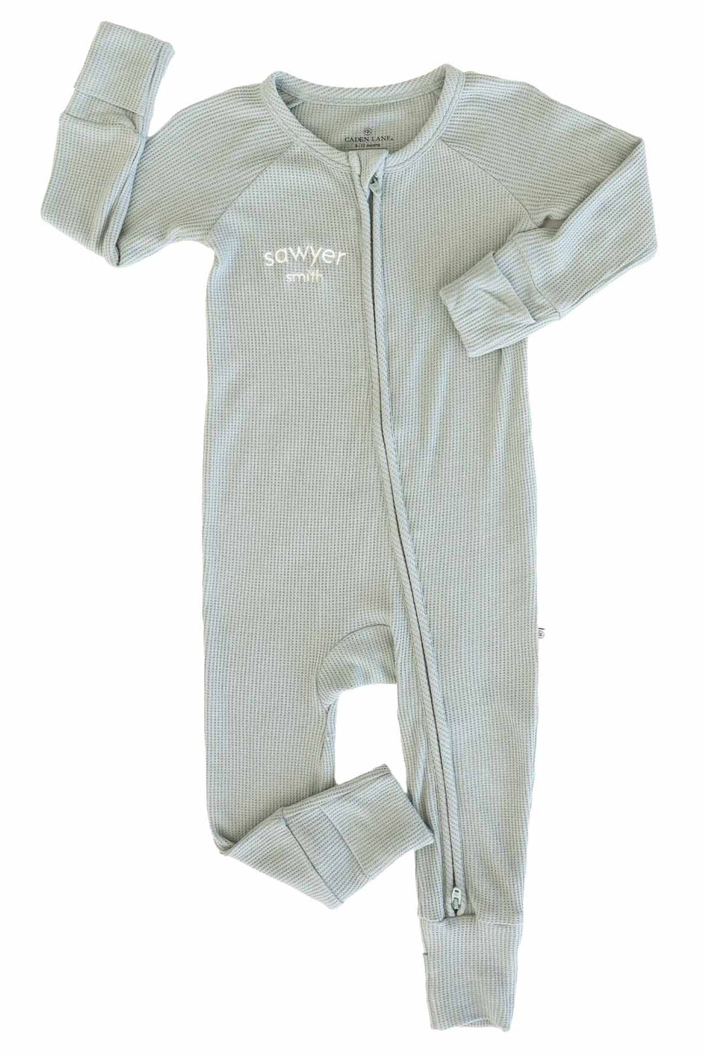 seagrass convertible zip romper pajama for babies and toddlers