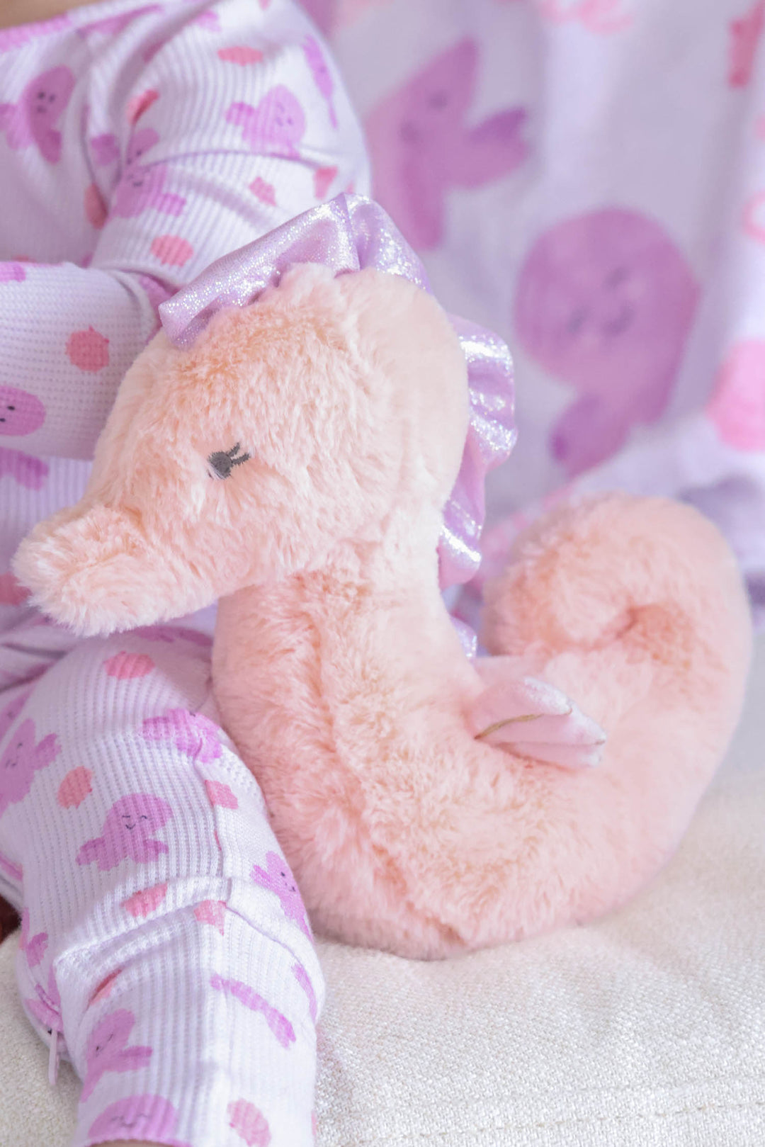 large cuddle plush friends seahorse stuffed animal with sea snuggles ocean themed baby items