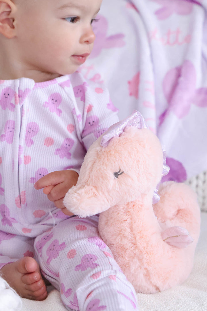 large seahorse plush with sea snuggles ocean baby collection — summer stuffed animal