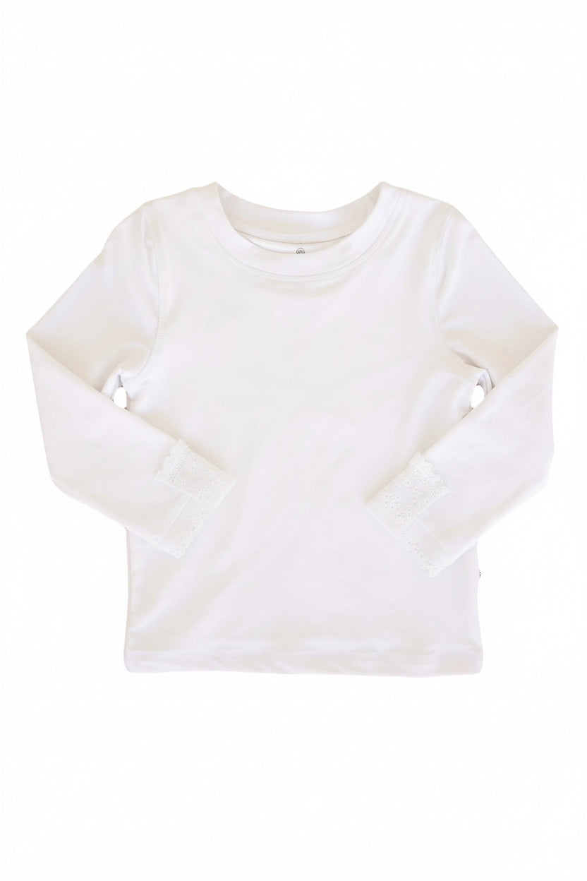 white rash guard shirt for boys 