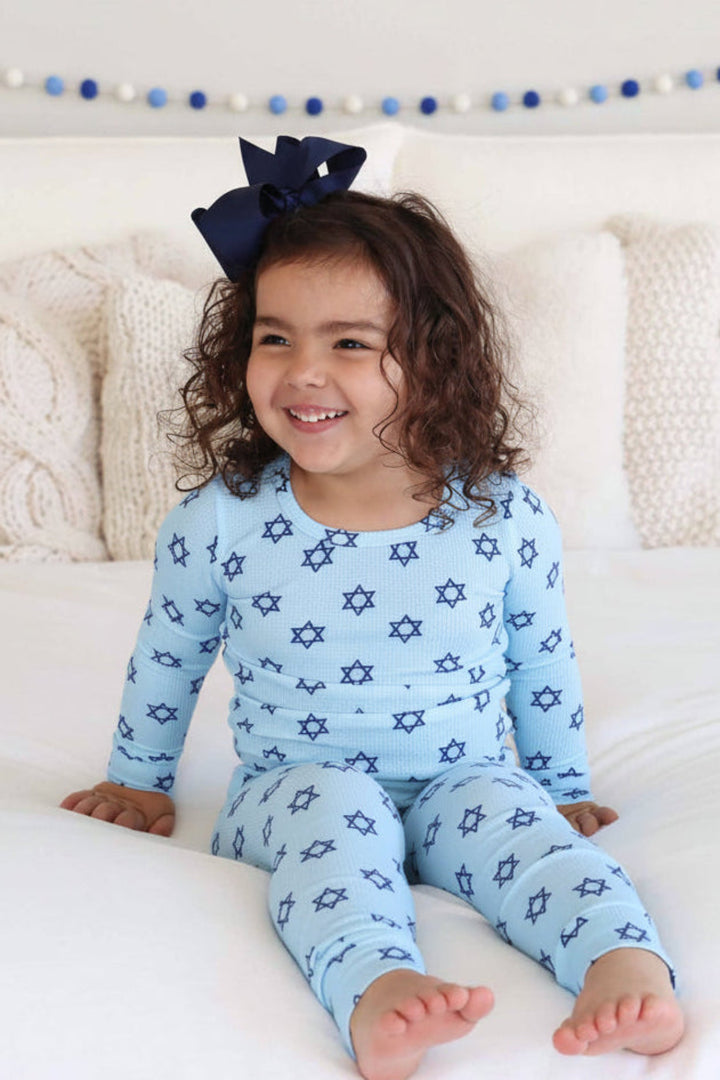 Caden Lane shalom snuggles caden lane two piece pajama set 