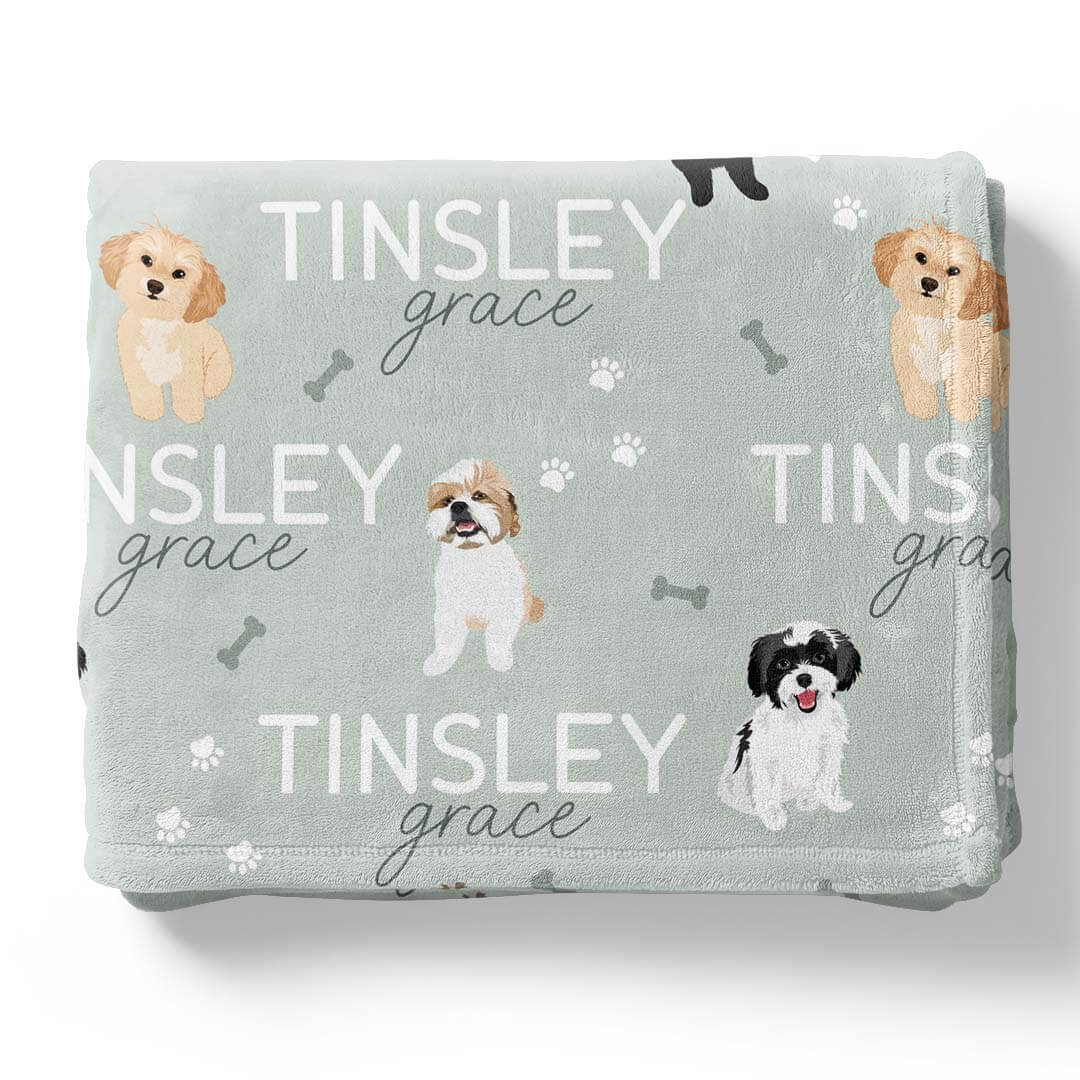 Personalized Kids Blankets | Dog Breeds