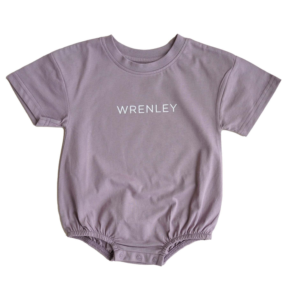 dark purple personalized tshirt romper
