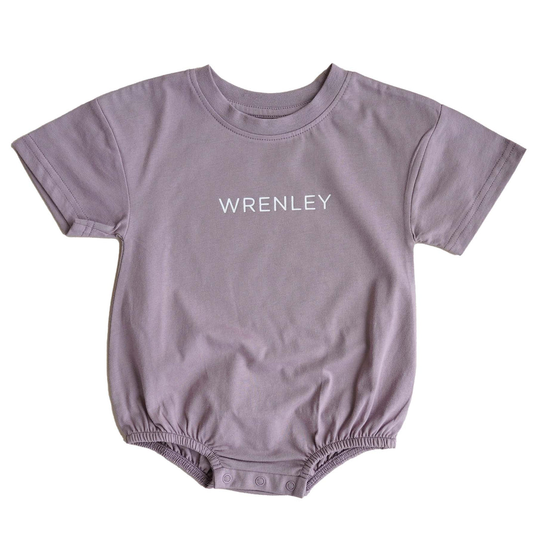 dark purple personalized tshirt romper