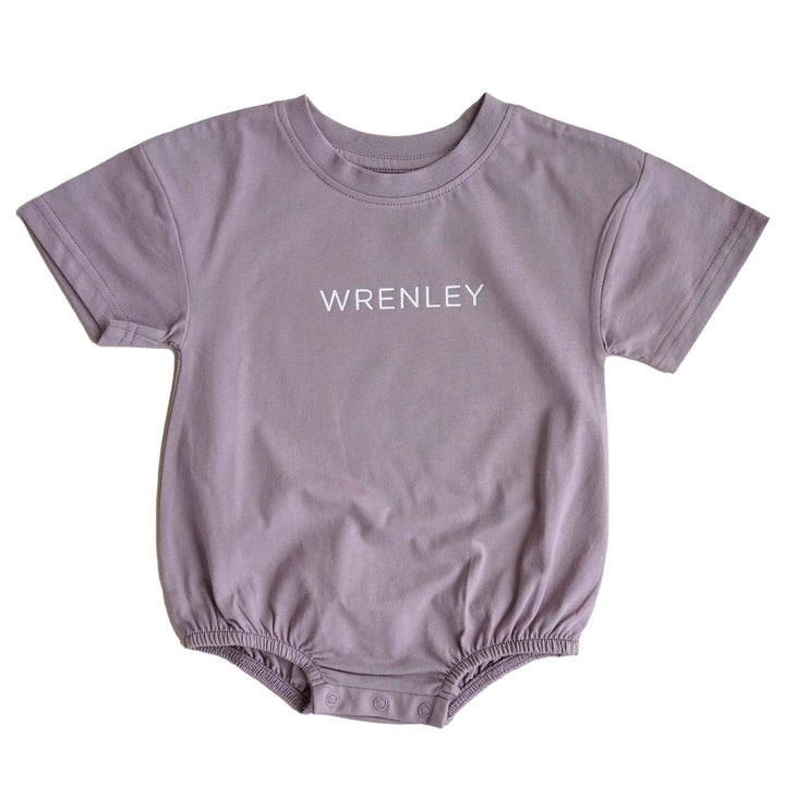 dark purple personalized tshirt romper