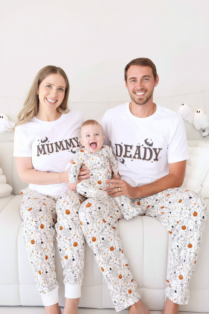 silly skellies deady graphic tee for adults 