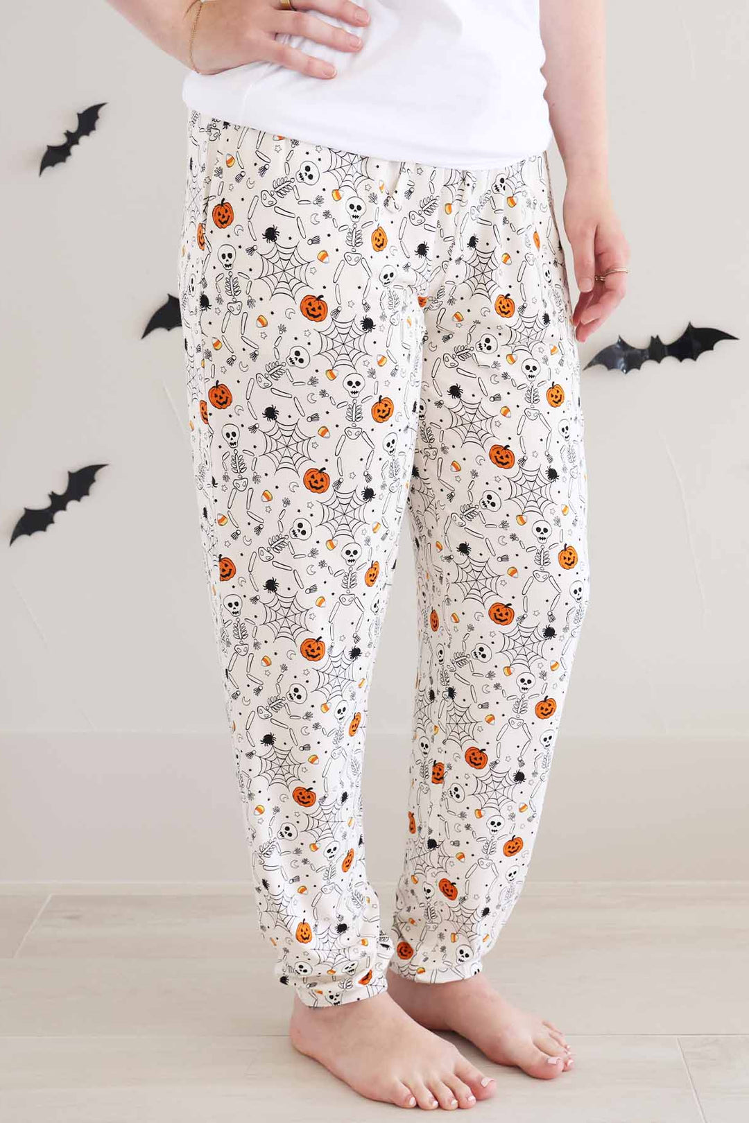 skeleton jogger pajama pants for adults 