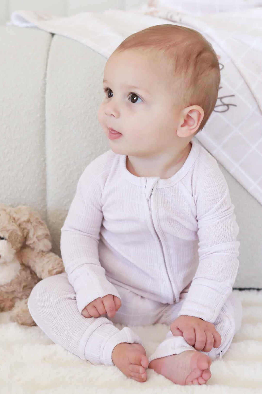 neutral square toddler convertible zip romper