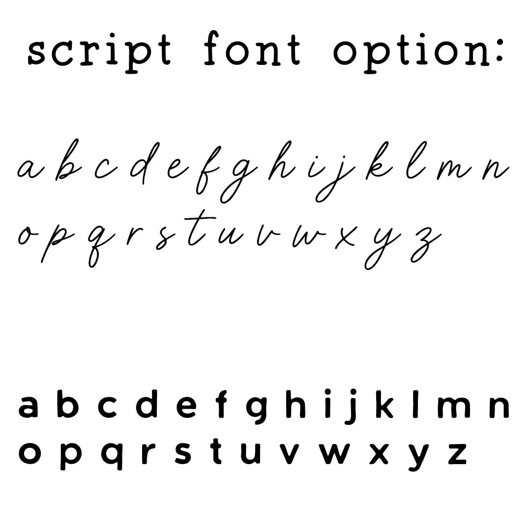 script font 