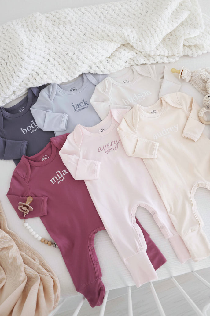 Personalized Full Length Snap Rompers