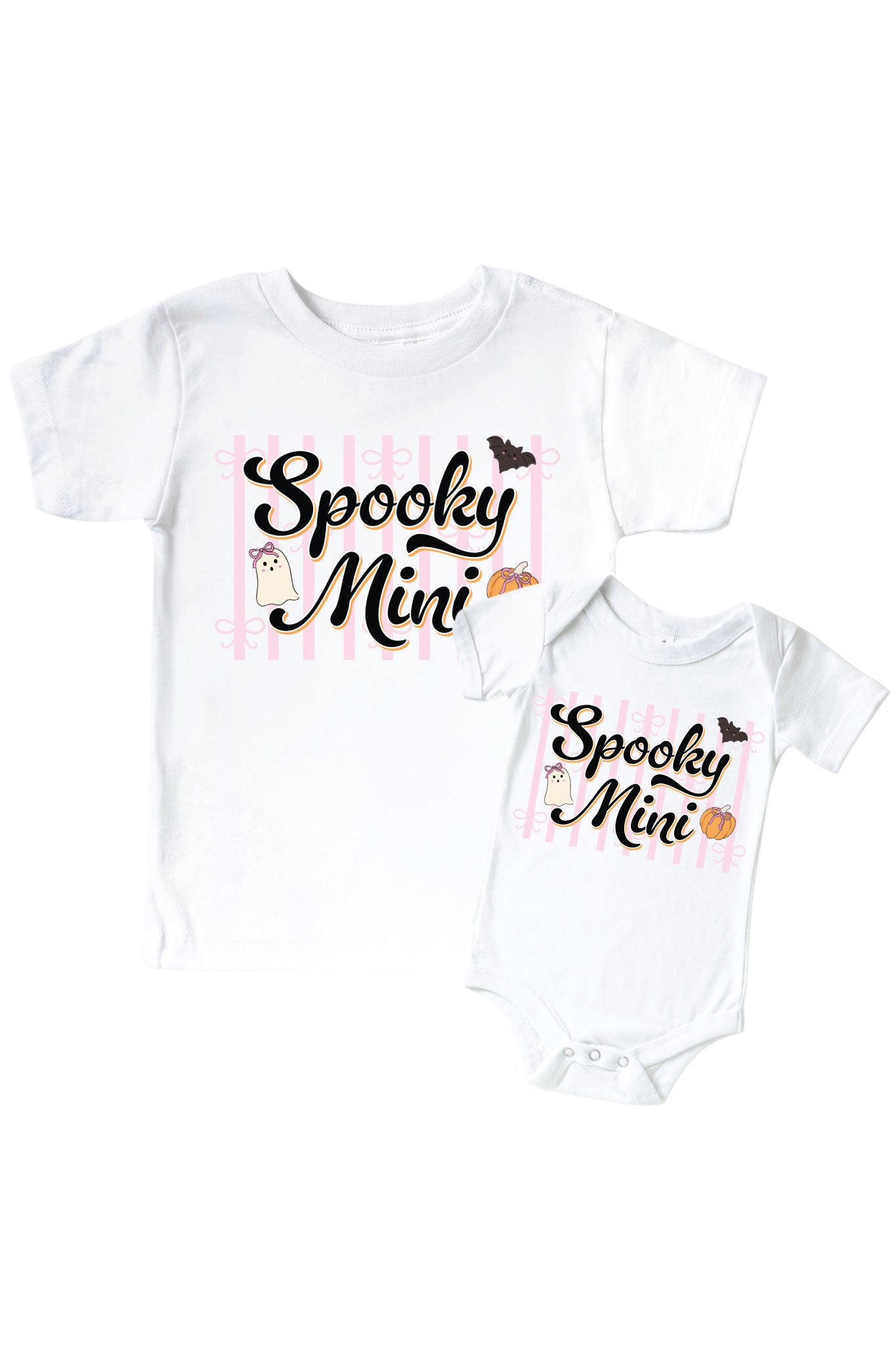 'Spooky Mini' Halloween Graphic Bodysuit & Kids' Tee