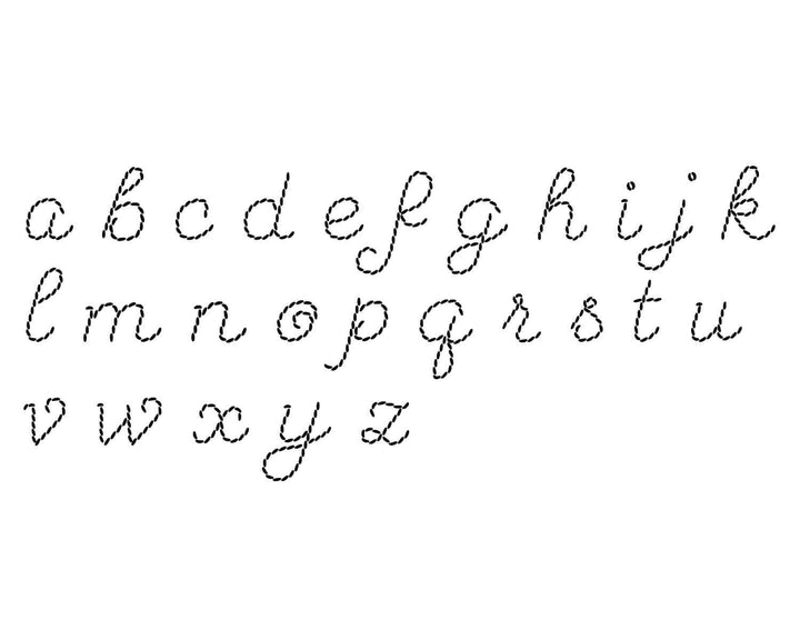 stitched knot gown font 