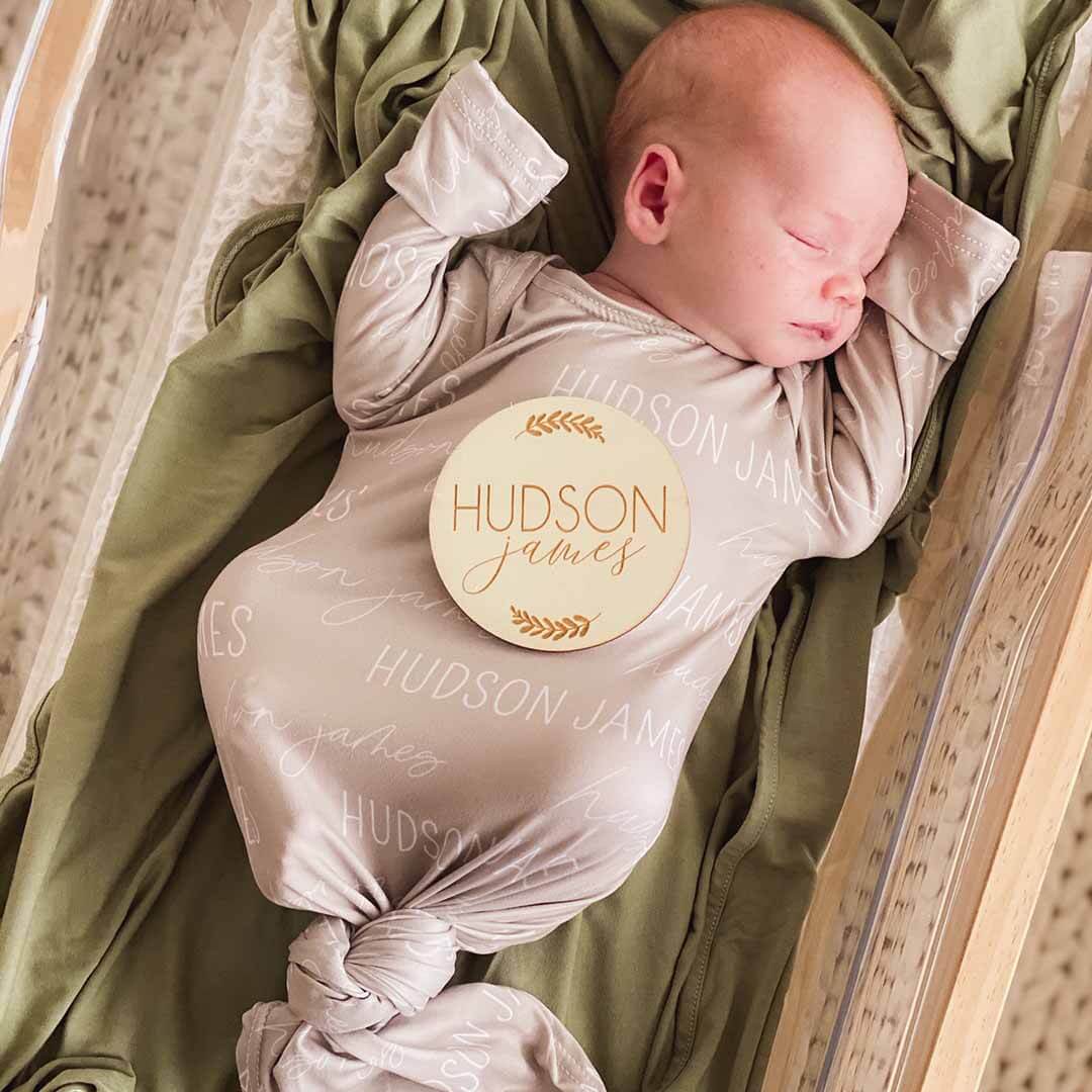 personalized knot gown personalized 