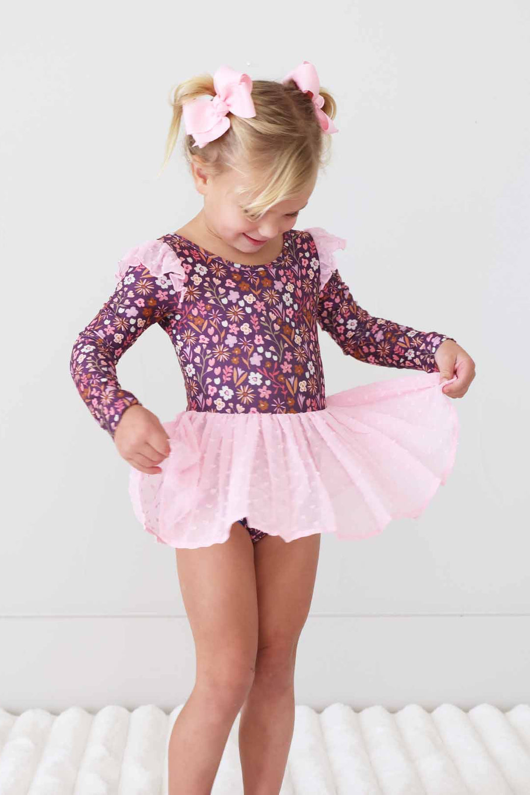 sugar plum girls leotard with long sleeves 