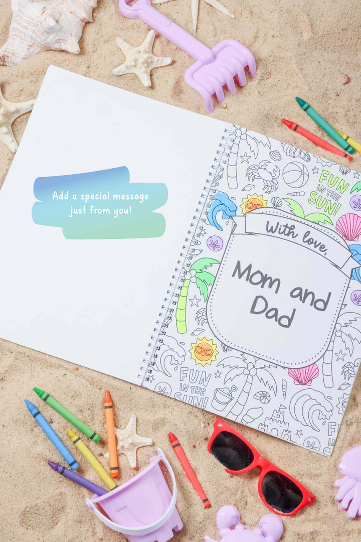 add a special message coloring book