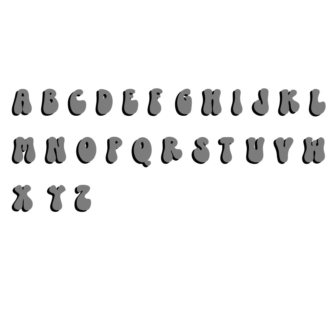 sunrise layered font 
