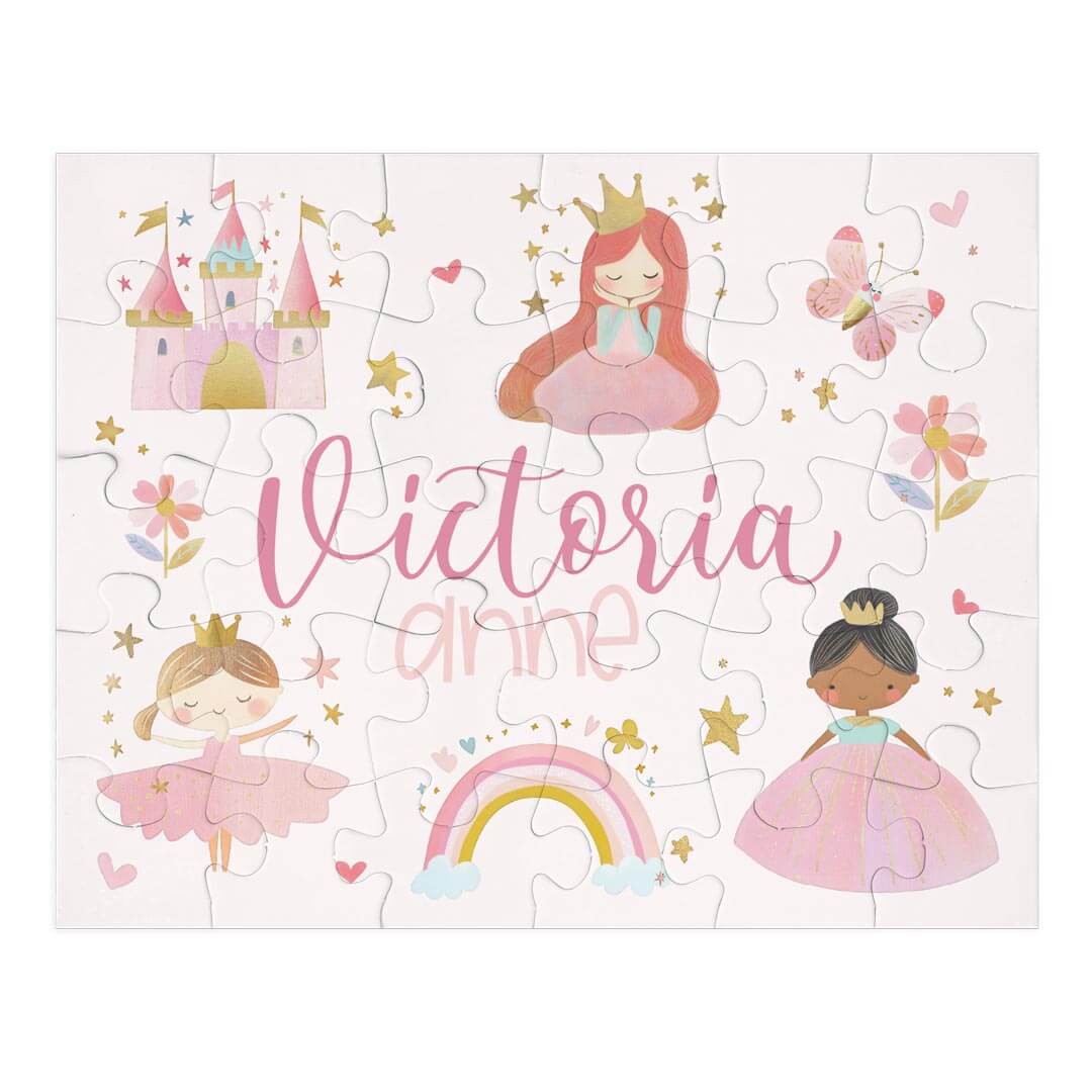 Kids Personalized 30 Piece Puzzle | Sweet Princess