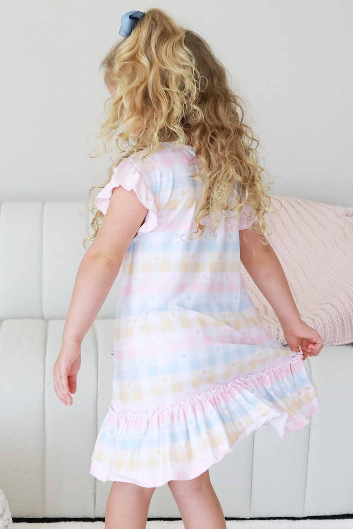 sweet sleep girls nightgown with ruffle sleeves
