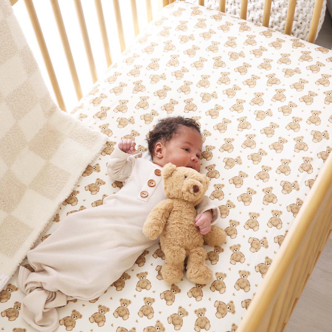 beary sweet crib sheet for babies 